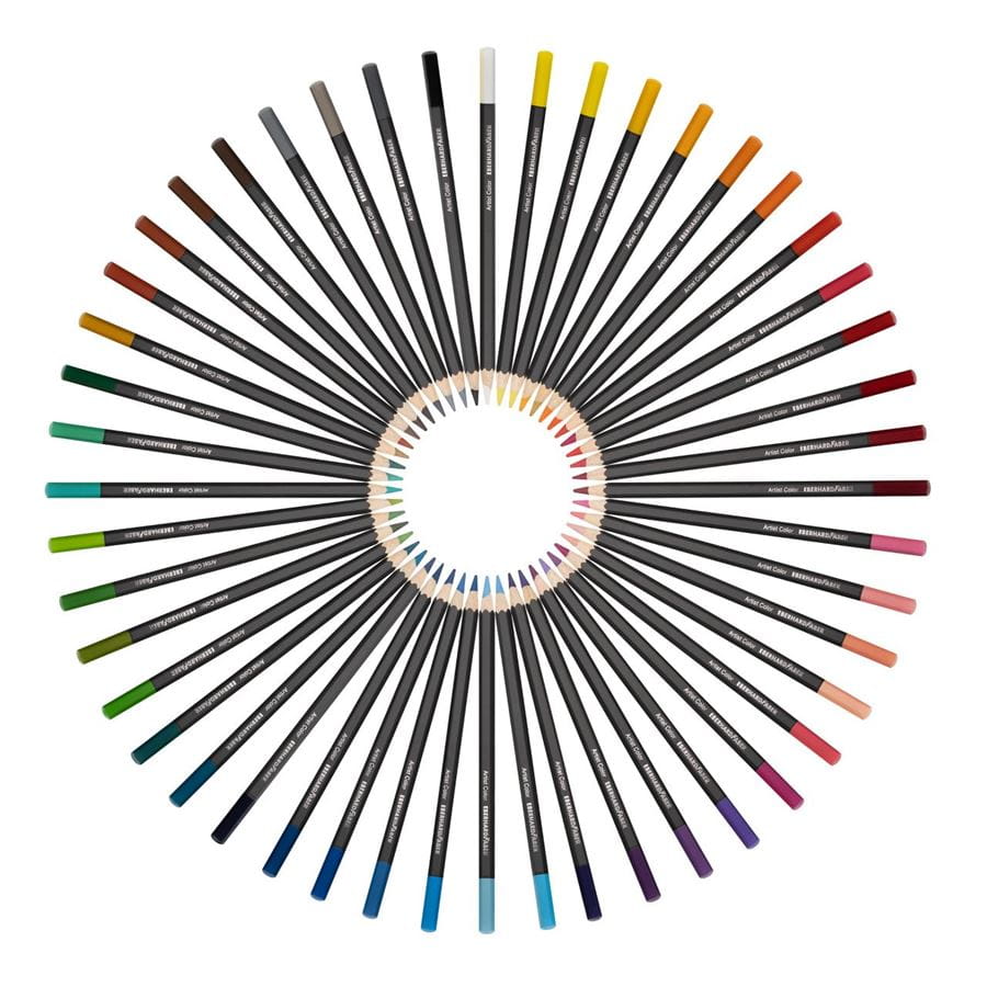 Eberhard-Faber - Artist Color Farbstifte hexagonal, Metalletui mit 48 Farben