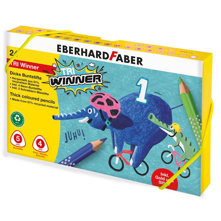 Eberhard-Faber - TRI Winner Buntstifte, Box 24-teilig