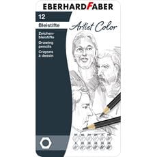 Eberhard-Faber - Artist Color Zeichenbleistifte, Metalletui 12 Härtegrade