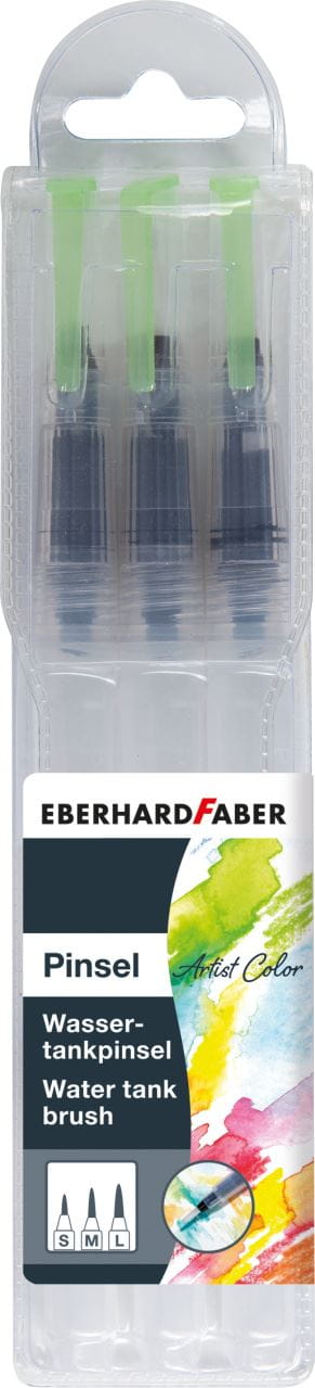 Eberhard-Faber - Artist Color Wassertankpinsel, Set mit 3 Pinselgrößen