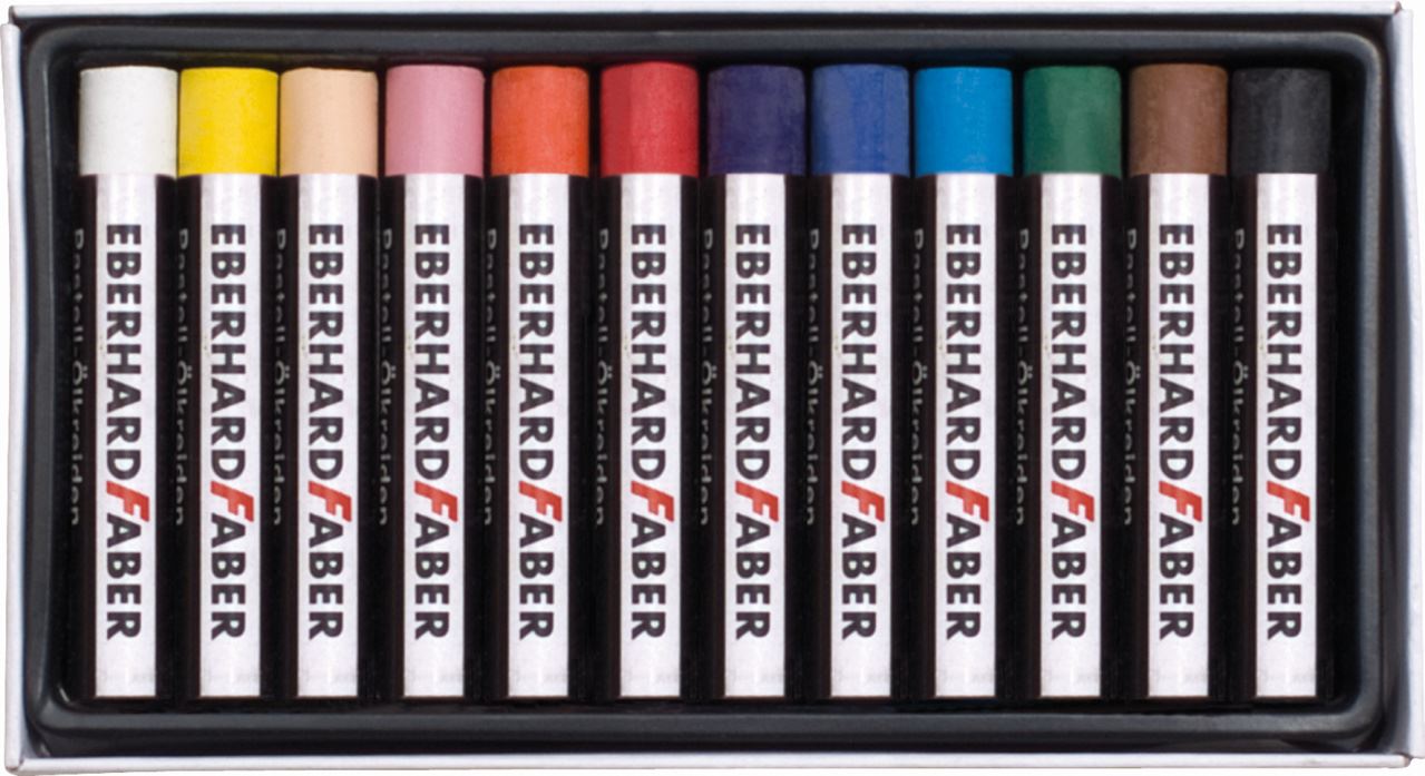 Eberhard-Faber - Artist Color Ölpastellkreiden, Kartonetui mit 12 Kreiden