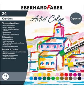Eberhard-Faber - Artist Color Ölpastellkreiden, Kartonetui mit 24 Kreiden