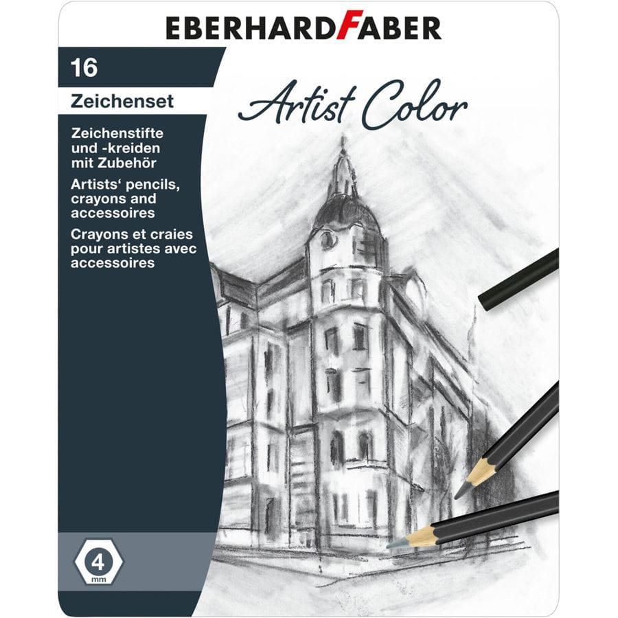 Eberhard-Faber - Artist Color Zeichenset, Metalletui 16-teilig