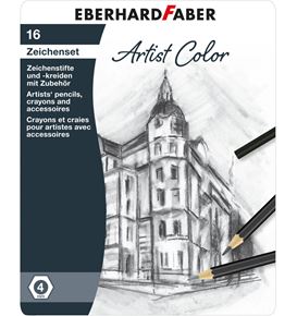 Eberhard-Faber - Artist Color Zeichenset, Metalletui 16-teilig