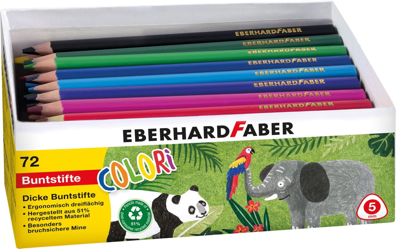 Eberhard-Faber - Buntstifte Colori Jumbo 72er Köcher