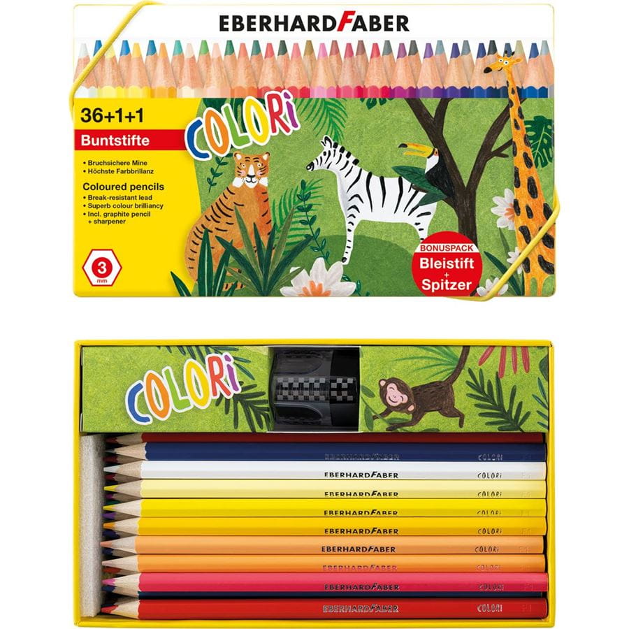 Eberhard-Faber - Buntstift Colori 37er Etui mit Spitzer