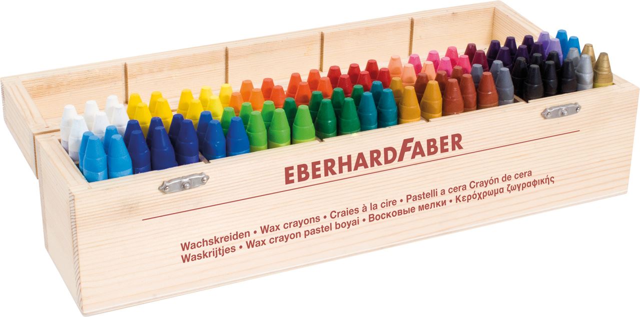 Eberhard-Faber - Colori Wachsmalkreiden dreiflächig, Aufsteller 100 Kreiden