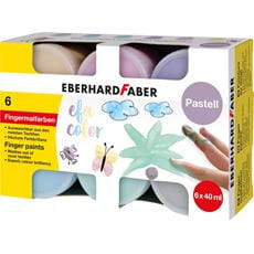 Eberhard-Faber - Fingerfarben Pastell 40ml 6er Etui