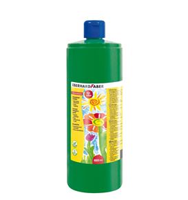 Eberhard-Faber - EFA Color Schulmalfarbe 1000 ml Flasche, permanentgrün