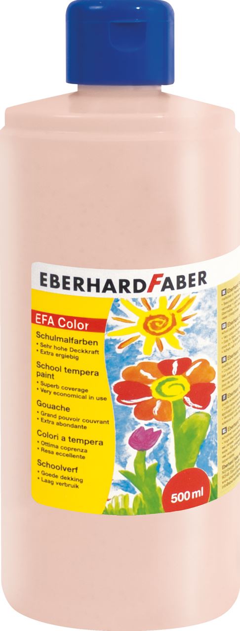 Eberhard-Faber - EFA Color Schulmalfarbe 500ml Flasche, beigerot