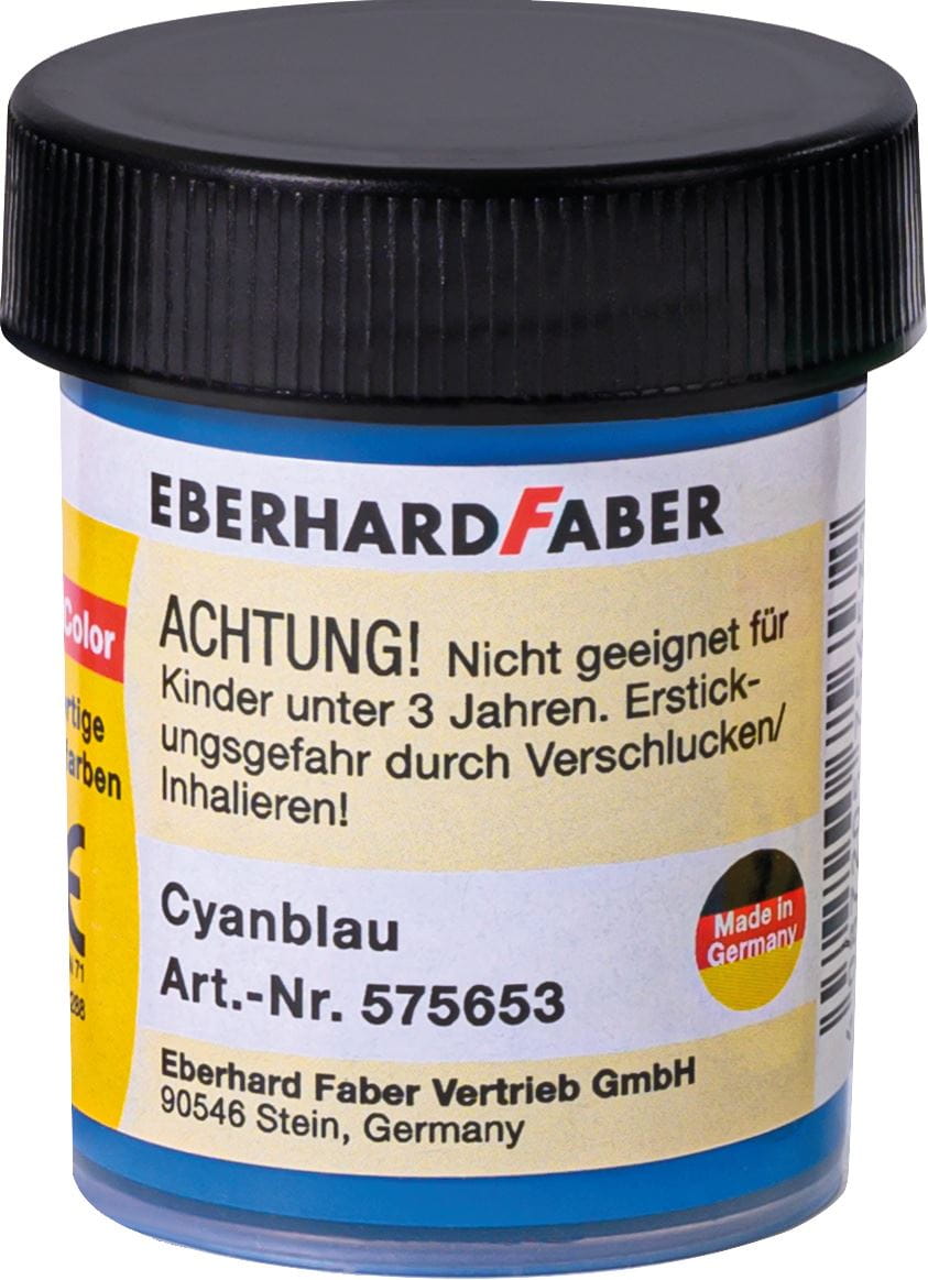 Eberhard-Faber - EFA Color Malfertige Deckfarben 18 ml Dose, cyanblau