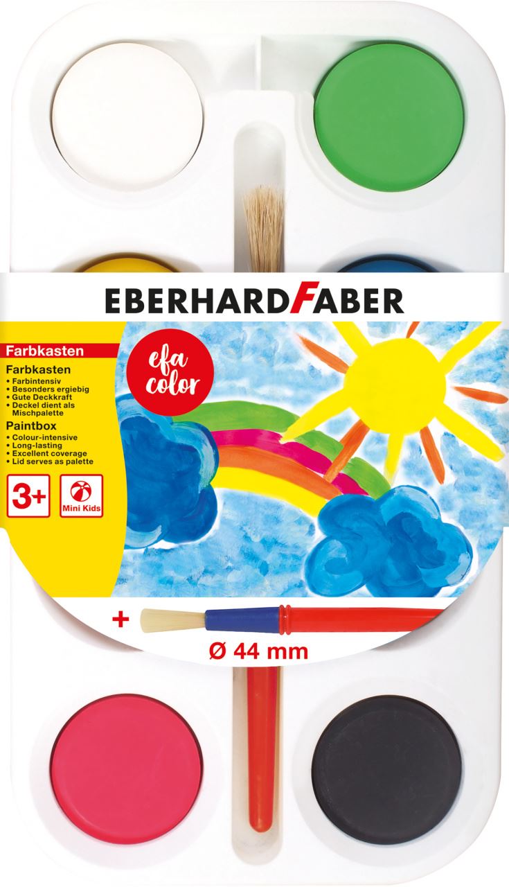 Eberhard-Faber - EFA Color Farbkasten 44mm mit 8 Farbtabletten
