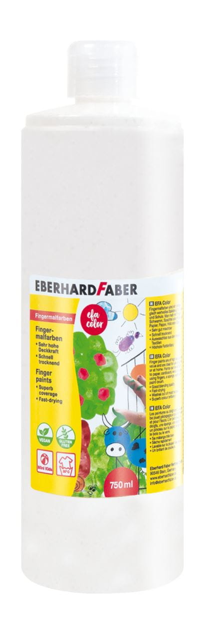 Eberhard-Faber - EFA Color Fingerfarben 750 ml Flasche, weiß