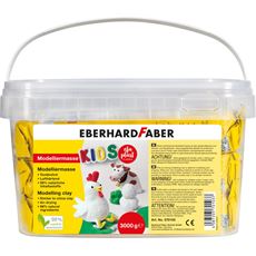 Eberhard-Faber - EFA Plast Kids, 3.000 g weiß im praktischen Eimer