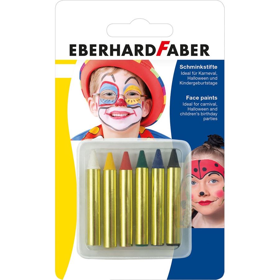 Eberhard-Faber - Kurze Schminkstifte, Set mit 6 Farben