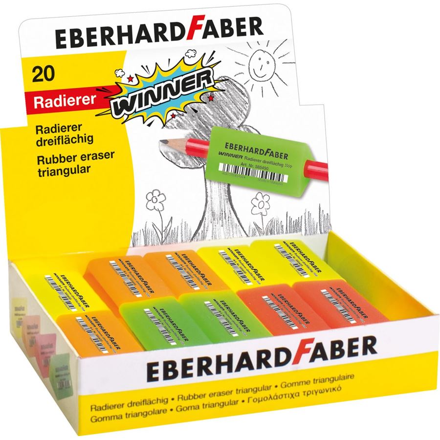 Eberhard-Faber - Winner Radierer neon dreiflächig
