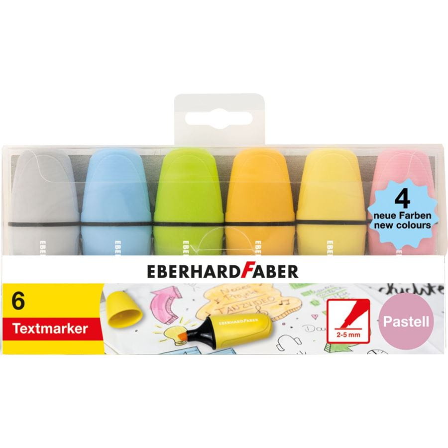 Eberhard-Faber - Textmarker Mini pastell Nr.II 6er Etui