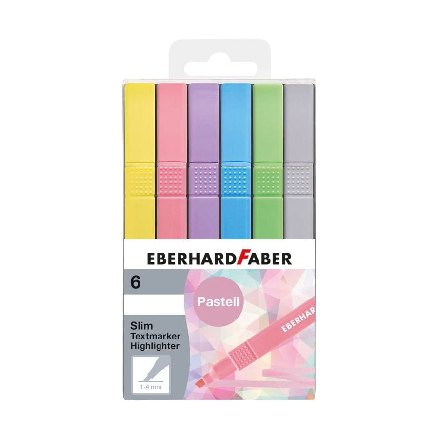 Eberhard-Faber - Textmarker Slim pastell 6er Etui