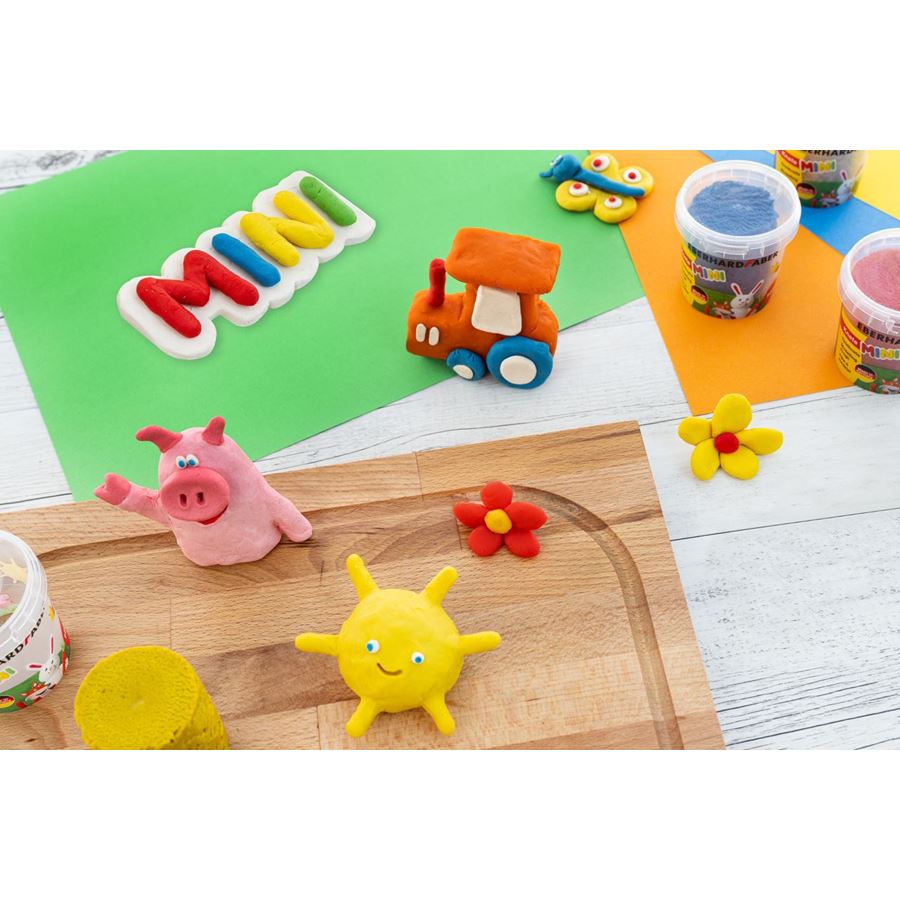 Eberhard-Faber - Mini Kids Spielknete Basisfarben, Set mit 4 Farben
