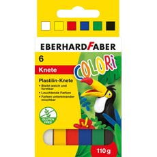 Eberhard-Faber - Colori Plastilin-Knete, Kartonetui mit 6 Farben