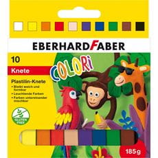 Eberhard-Faber - Colori Plastilin-Knete, Kartonetui mit 10 Farben