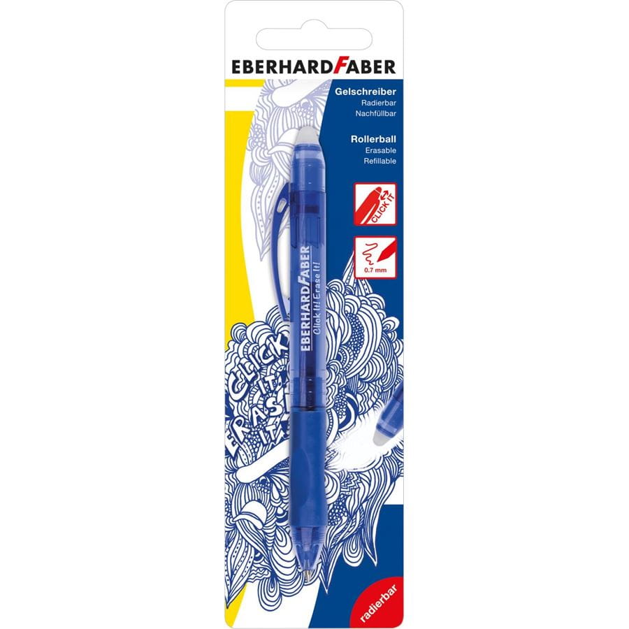 Eberhard-Faber - Gelschreiber radierbar Click it! Erase it! blau BK