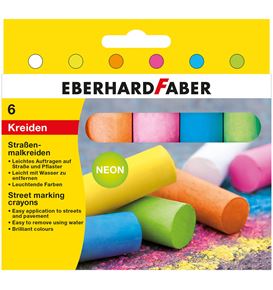 Eberhard-Faber - Neon-Straßenmalkreide 6er Kartonetui