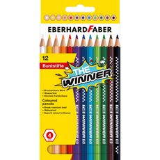 Eberhard-Faber - THE Winner Buntstifte, Kartonetui mit 12 Farben