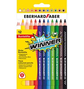 Eberhard-Faber - TRI Winner Buntstifte, Kartonetui mit 12 Farben