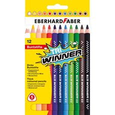 Eberhard-Faber - TRI Winner Buntstifte, Kartonetui mit 12 Farben