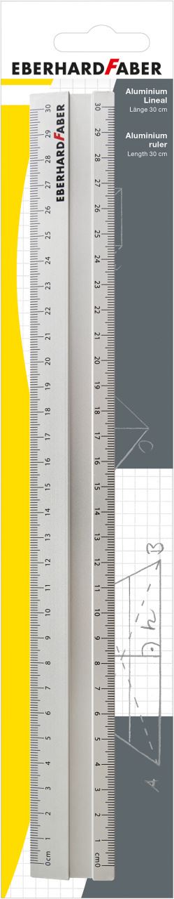 Eberhard-Faber - Aluminiumlineal 30 cm breit BK